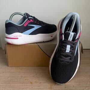 Brooks Ghost Max Grey/Blue Women Running Sneakers- SZ 7.5 2E
